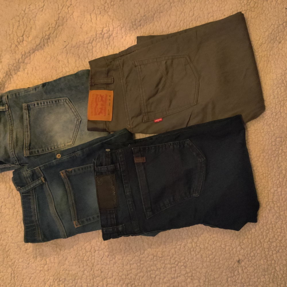Levi's Men's Jeans - Blue and Gray